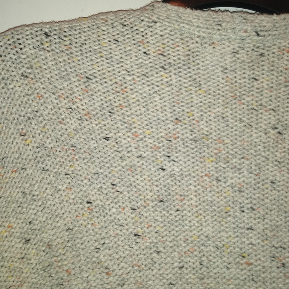 ST Johns Bay cardigan speckled flecked beige orange yellow brown EUC Lg - Picture 5 of 13